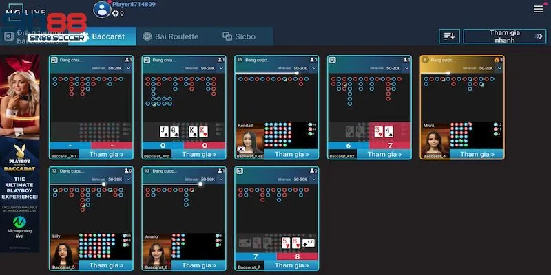 Giới thiệu game Baccarat Sin88